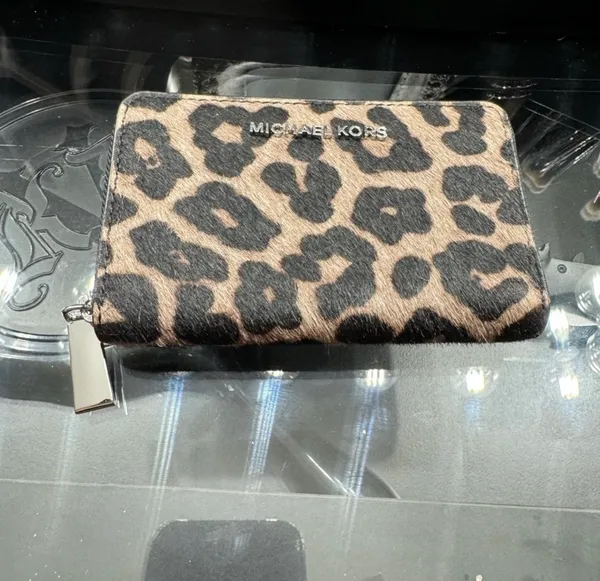 Michael Kors Small Leopard Print Calf Hair Wallet - Image 2