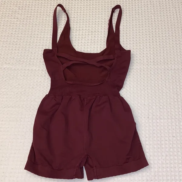 Free People Movement NEW! Movement X THE CLASS GOOD KARMA XS/S Runsie Shorts Onesie - Image 5
