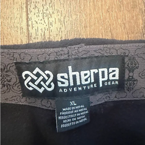 NWT Sherpa Adventure Gear Rolpa Fleece Pants Black XL - Image 2