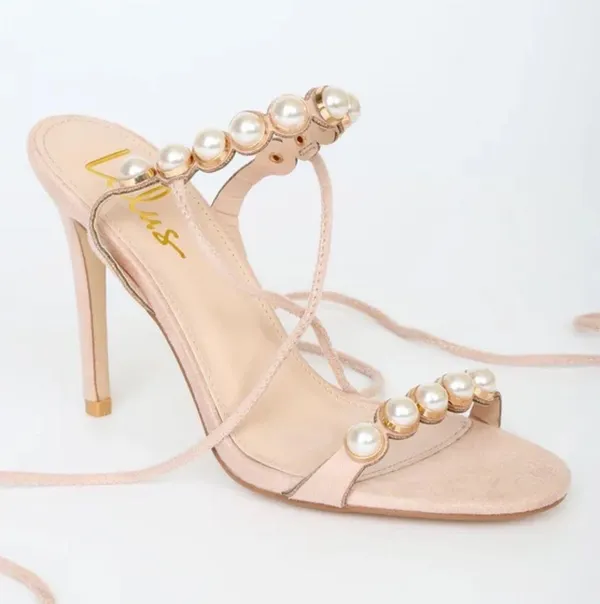 Lulus Marissa Light Nude Suede Heels - Image 3