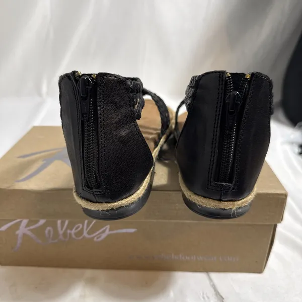 Rebel Sugar Black Sandals Womens 7M - Image 4