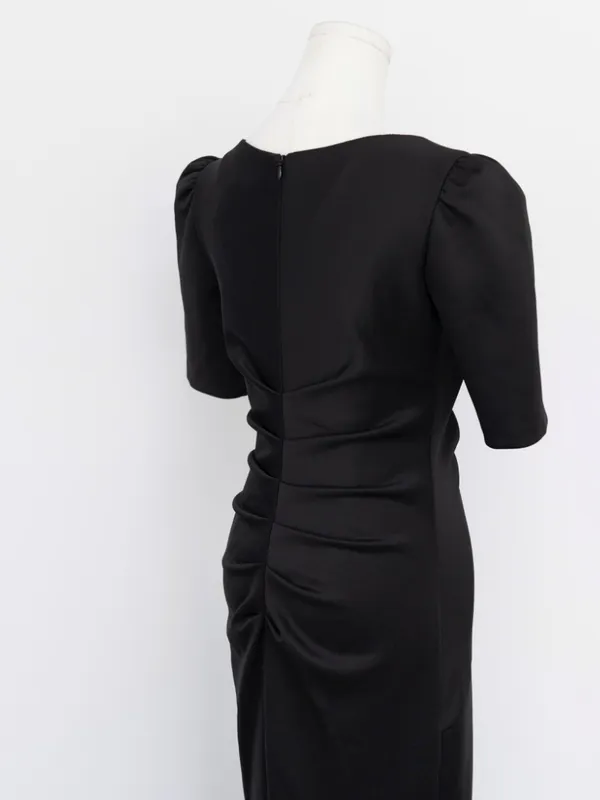 Xscape - ruffle puff-sleeve evening gown - Image 12