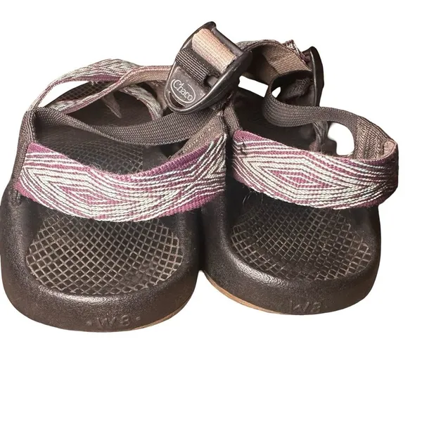 Chacos Women's Sz 8 ZX2 Classic Aqua Purple Black Strappy Water Sport Sandal - Image 3