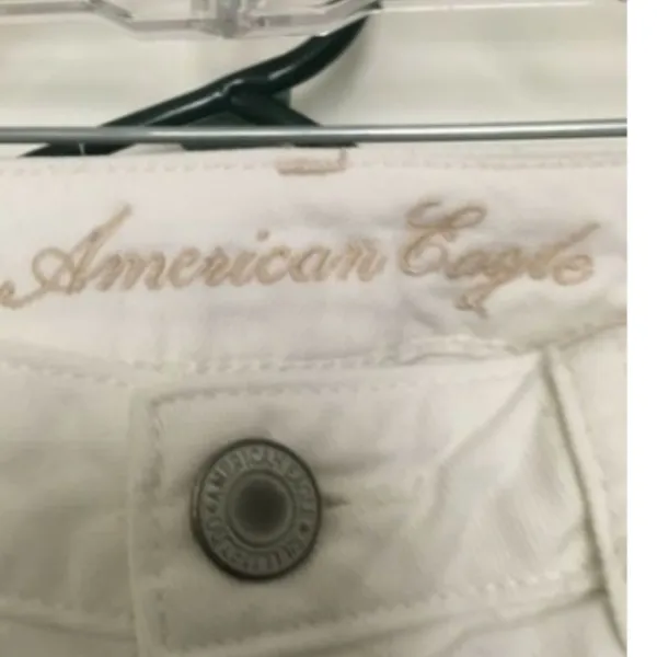 American Eagle White Jeans Pants Women's Sz 2 - Image 3