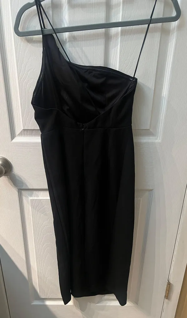 Hello Molly Black Midi Dress - Image 5
