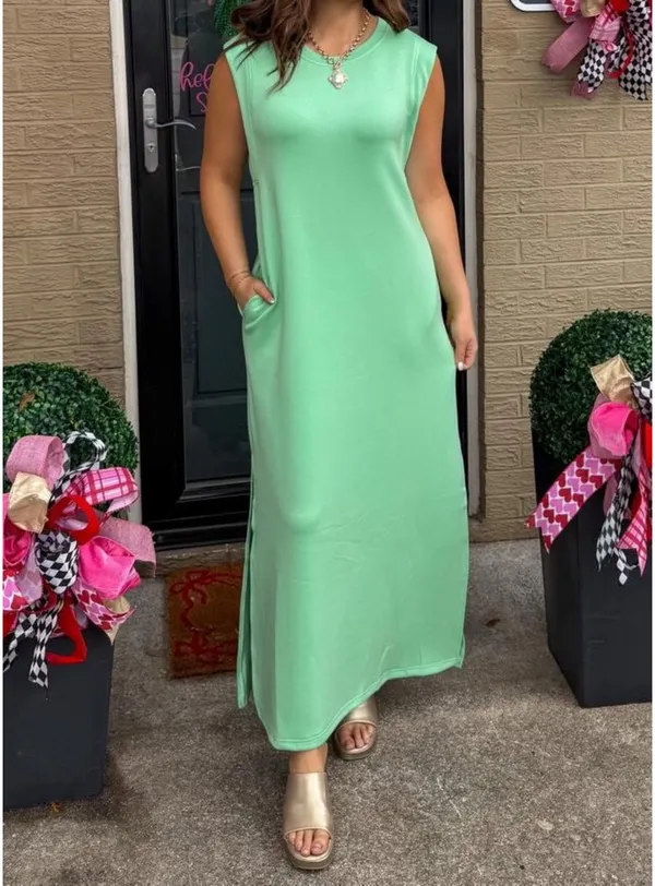 Green Dress Size M - Image 2