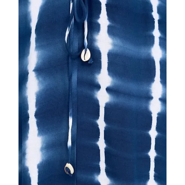 Lulus Tropi-Cali Love Blue Tie-Dye Maxi Dress Size XS Blue White - Image 4