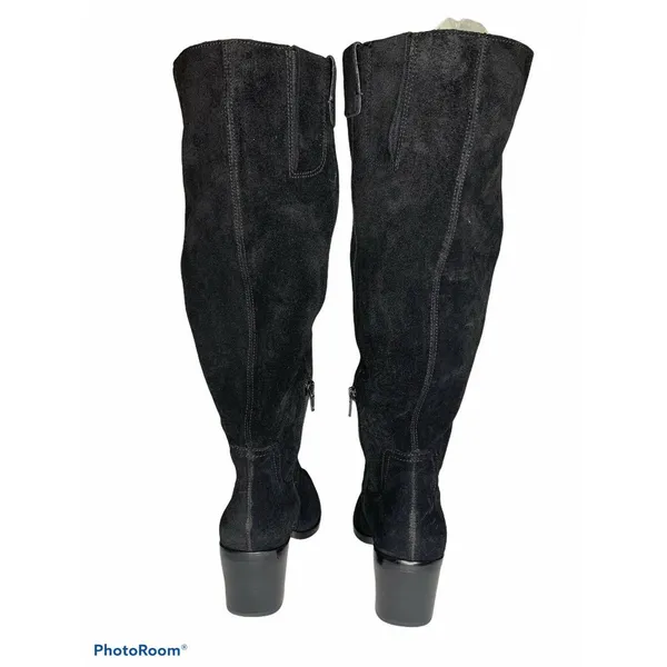 27 edit Bellamy Knee‎ High Boot black suade 6.5 NEW - Image 3