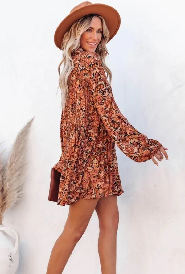VICI | Mind Over Matter Paisley Button Down Dress - Image 5