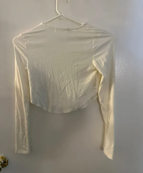 12th Tribe Long Sleeve Crop Top - Image 2