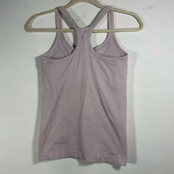 Lululemon‎ Ebb to Street Tank Top Light Purple Ribbed Racerback Built in Bra 6 - Image 2