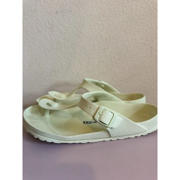 Birkenstock Green Thong Sandals with Buckle Women's US 9 Rubber Logo - Image 3