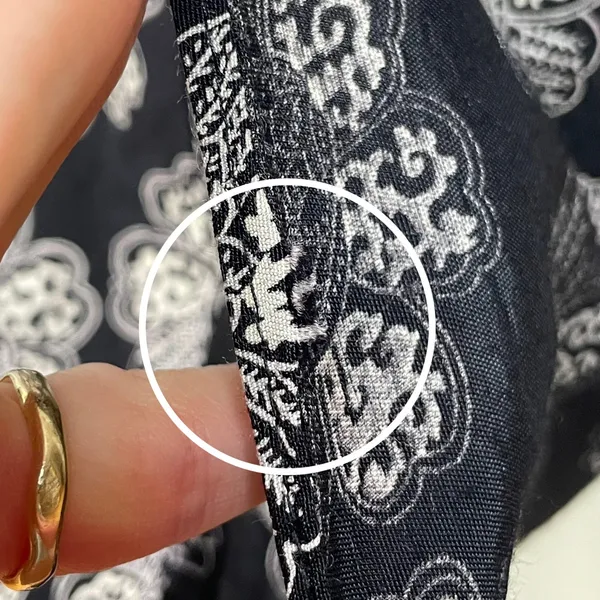 Vintage 90s Slip‎ Dress Women Sleeveless Retro Black White Floral Rayon Summer - Image 10