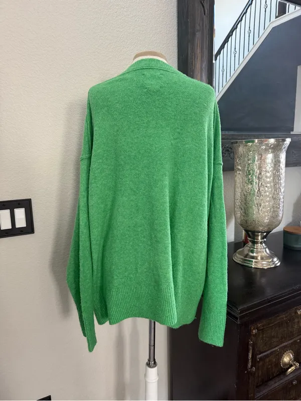 Aerie  oversized crewneck Sweater green alpine M - Image 3