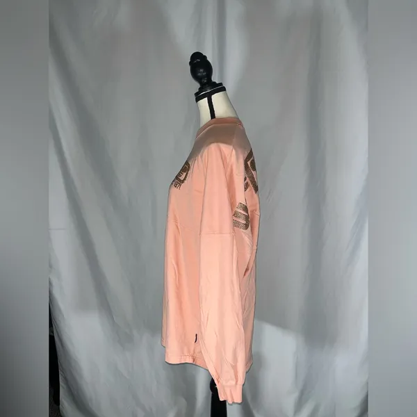 Walt Disney World Spirit Jersey Peach w/ Gold Glitter Long Sleeve - Image 7