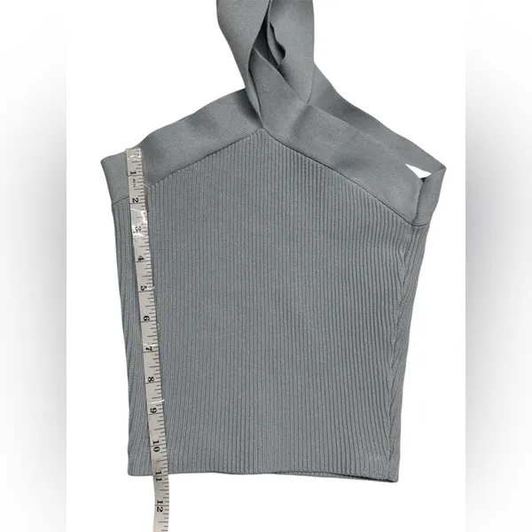 Babaton by Aritzia Sculpt Knit Criss‎ Cross Tank Color lBlue - Image 5