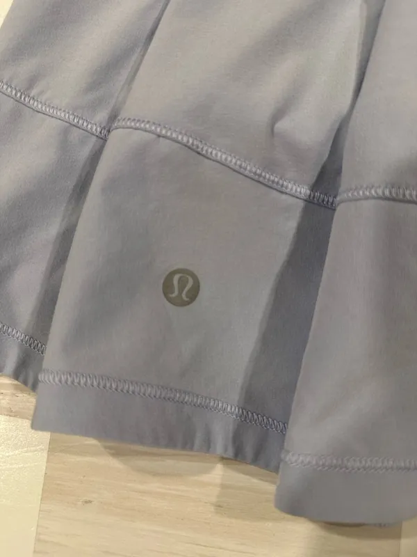lululemon pace rival mid rise skirt long pastel blue 4 tennis golf pickleball - Image 3