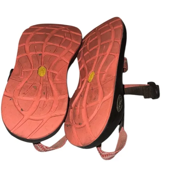 Chaco Orange and Brown Strappy Sandals Size 9 - Image 5