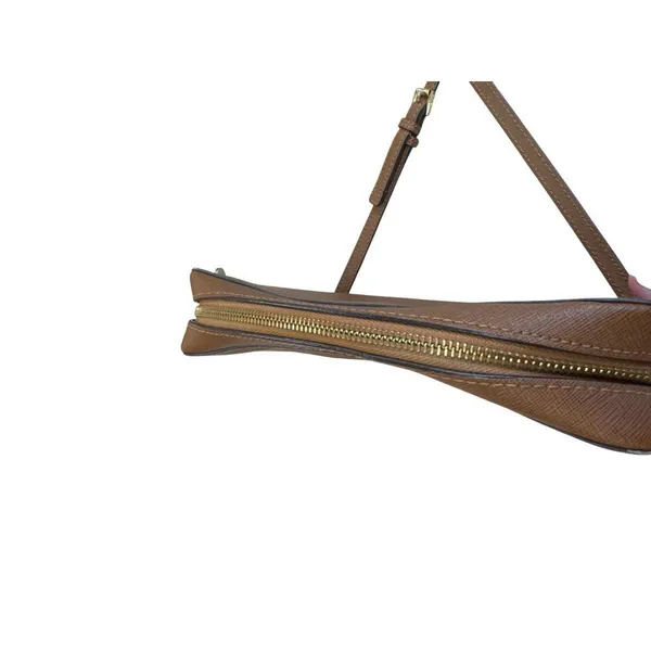Michael Kors Womens Brown Leather Small Crossbody Purse SKU 8228 - Image 11