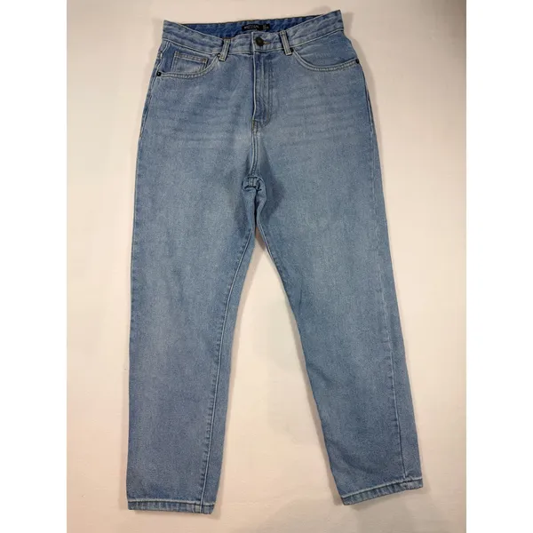 Nasty Gal Jeans Women 8 Blue Straight Leg Organic Cotton Denim High Rise - Image 2