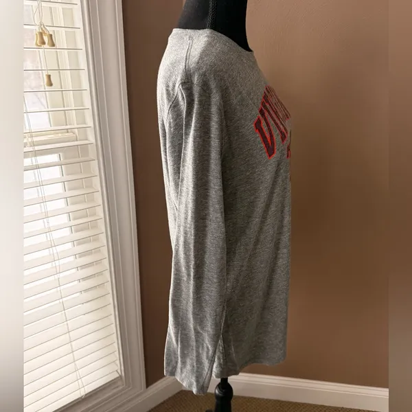 Under Armour Performance Virginia Tech Long Sleeve T-Shirt Heather Dark Gray - Image 5