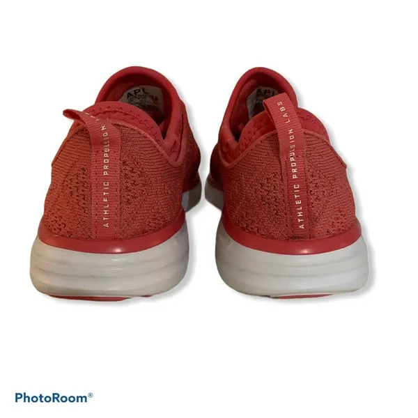 APL TechLoom Phantom‎ Red Coral Knit Running Shoes Sneakers Womens 6.5 - Image 5