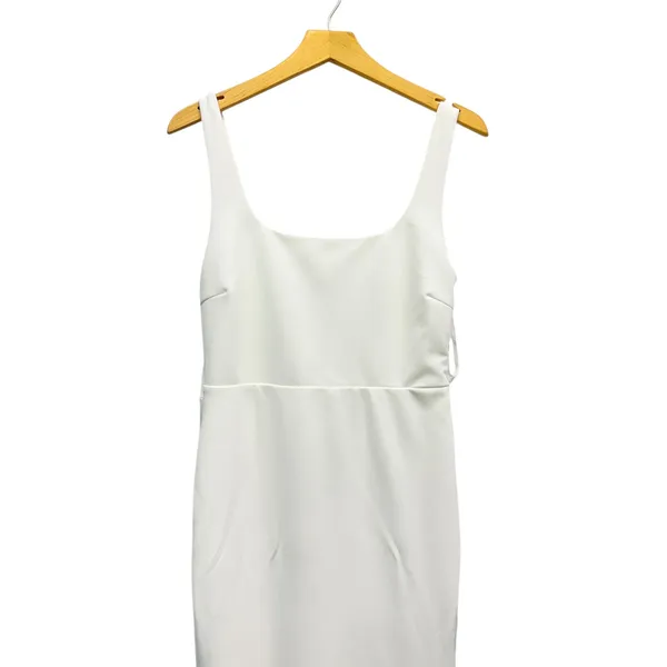 Lulus Loving Fate White Bow Square Neck Backless Maxi Dress size M - Image 4