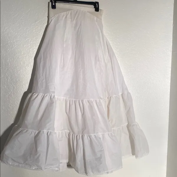 Vintage Wedding‎ White Lace Dress Size M - Image 10