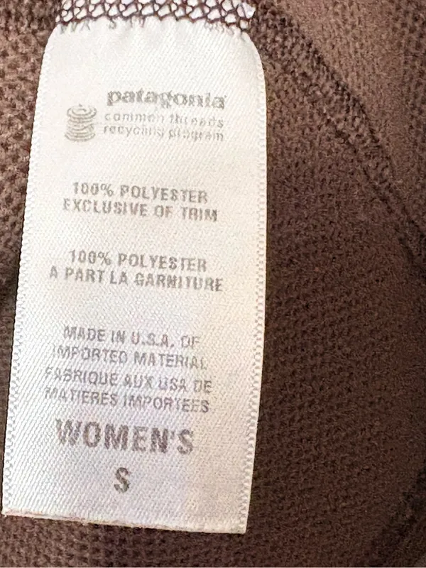 Patagonia Capilene Mock Neck Long Sleeve Base Layer Brown Women’s S - Image 7