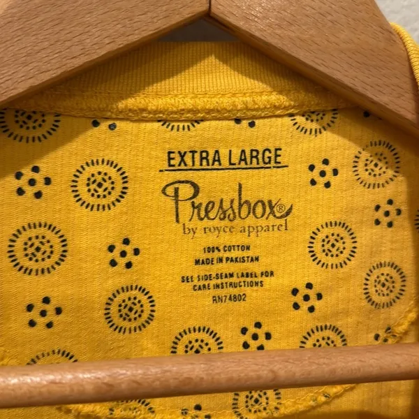 Iowa Hawkeyes Pressbox Yellow Microrib Inside Out Sweatshirt Size XL - Image 2