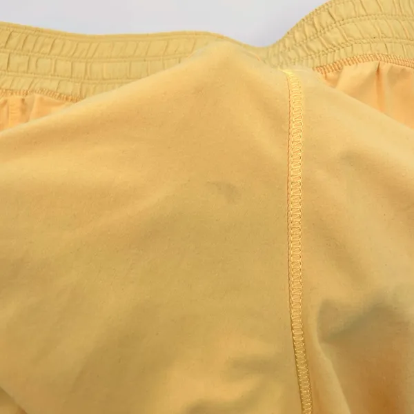 Lululemon Bright Yellow Athletic Running Shorts Pump It Up Lined Summer Size 2 - Image 10