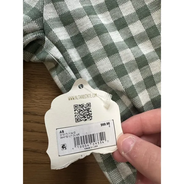 Altard State Green‎ Checkered Blazer Sz Small Classic Office Career Professional - Image 9
