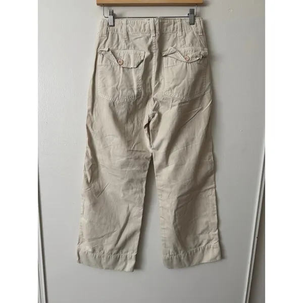 Amo 28 Army Wide Leg Trousers in Bone White - Image 7