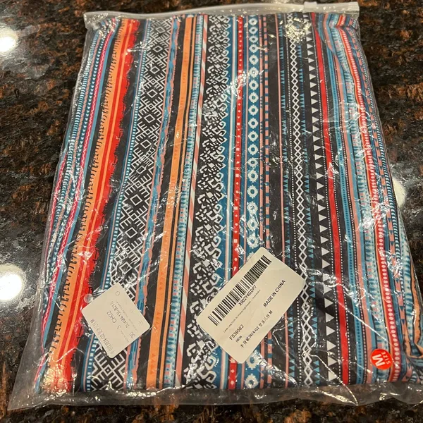 Zando NWT Boho Aztec Maxi Skirt Size Medium Tribal Print High Waist - Image 6