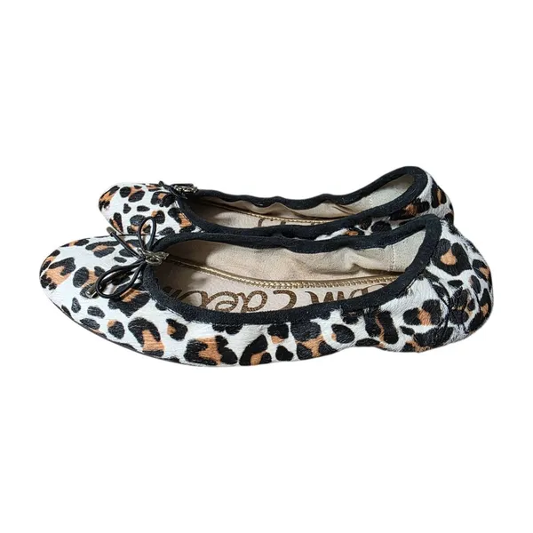 Sam Edelman Flats Women Size 6 Calf Fur Cheetah Chic Boujee Modern Maximalist - Image 8