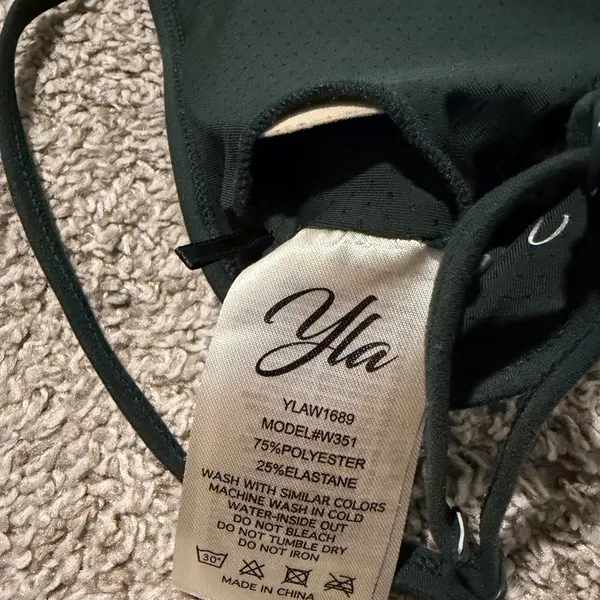 YoungLA Legacy Sports Bra Emerald Green Size Small EUC SOLD OUT ONLINE - Image 4