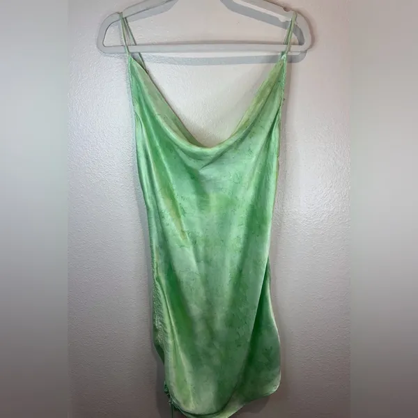 RAYS FOR‎ DAYS Women’s Viscose Elena Elegant Green Draped Dress Size M - Image 10