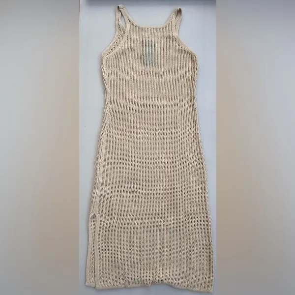 Sensea Crochet Knit Midi Cover-Up Dress | Small - Image 3