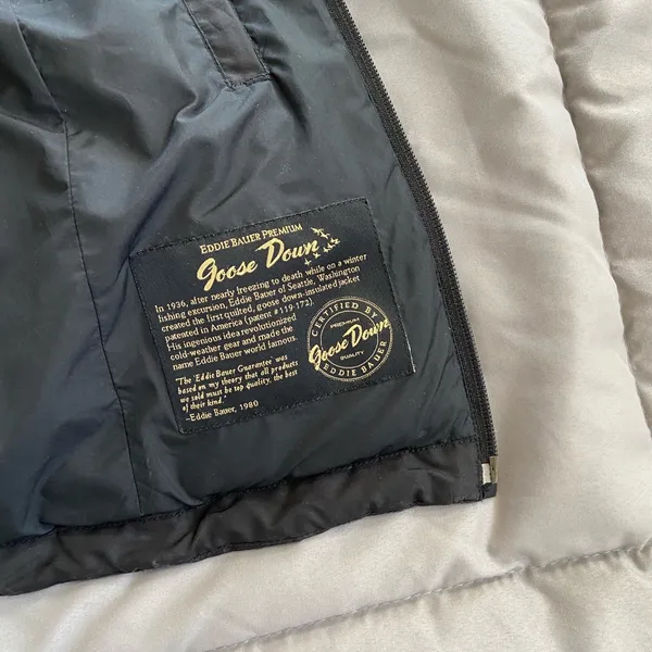 Eddie Bauer Black Quilted Down Puffer Vest 🔥 - Image 5