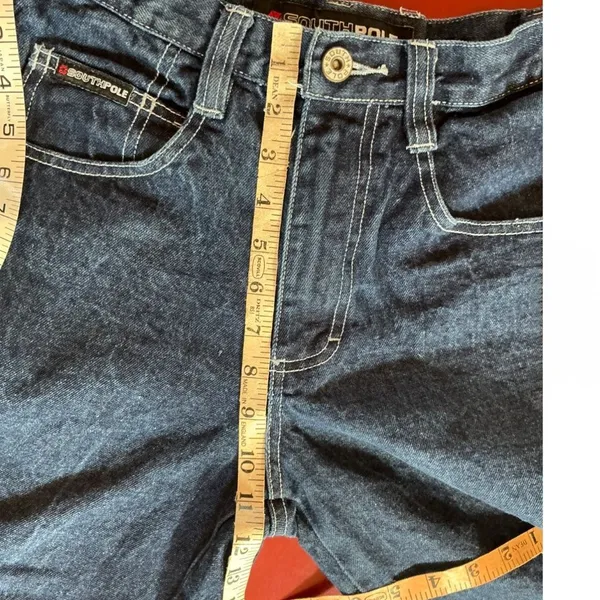 Southpole 10 Carpenter Capri Jeans Y2K Streetwear Workwear Denim grunge cropped - Image 4