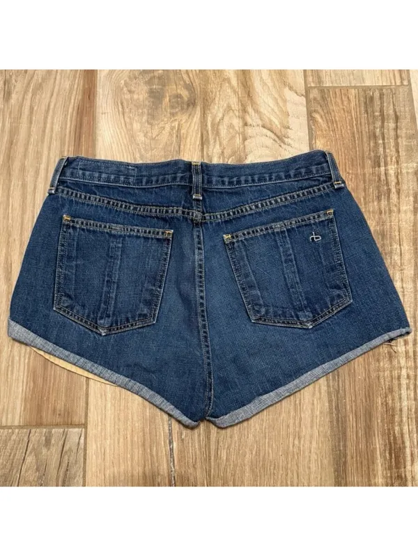Rag & Bone Jean Denim Shorts Frayed Cut-offs - Image 3