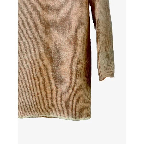 Free People Lenox Rib Knit Tunic Sweater/ Dress in Carrot Cake Size SP Oversized - Image 4