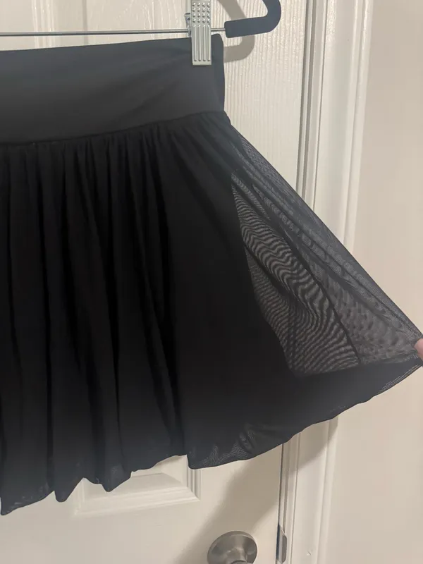 Nordstrom NWOT T/S by Thrive Societe Black Mesh Bubble Skirt - Image 3