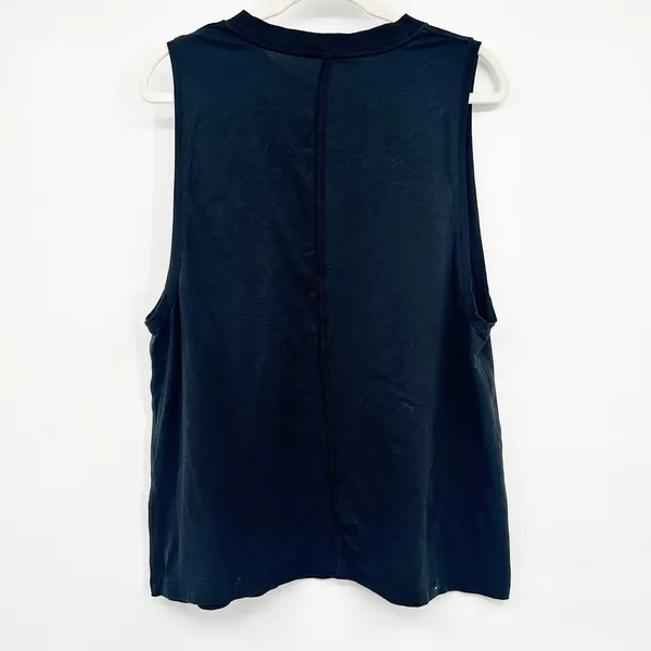 Lululemon Womens All Yours Black Lounge Relaxed Athleisure Pima‎ Cotton Tank Top - Image 7