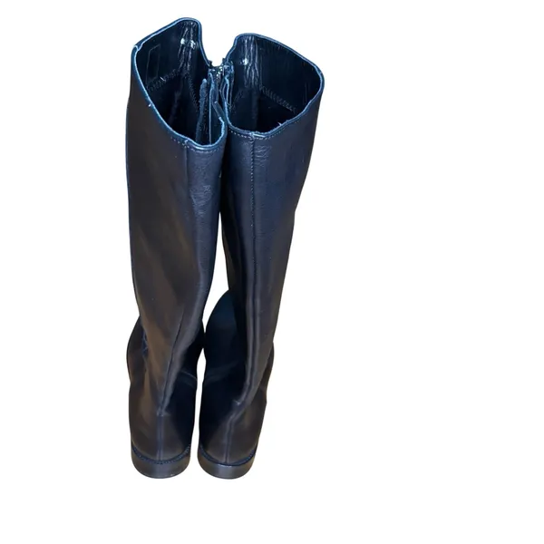 Spring Step Womens Tall Black Boots Size 40 9 EUC Zipper Elastic Gore Comfort - Image 9