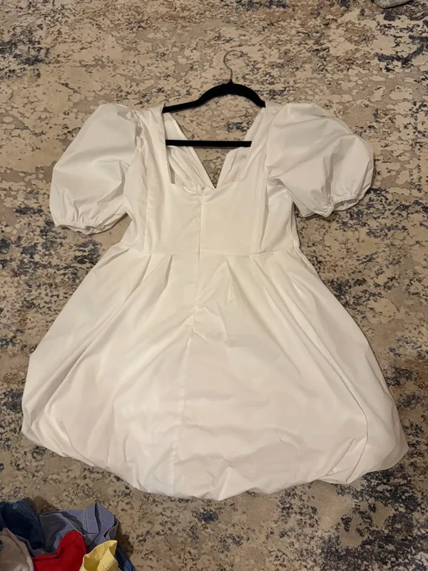 Pinch White Dress - Image 4