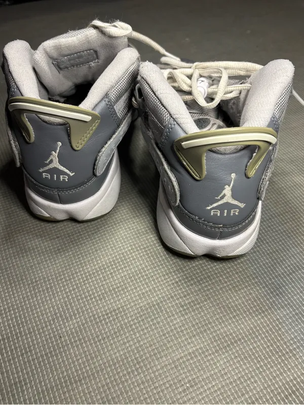 Jordan 6 Rings GS Cool Grey White Patent Leather Sneakers 323419-015 Youth 5.5Y - Image 6