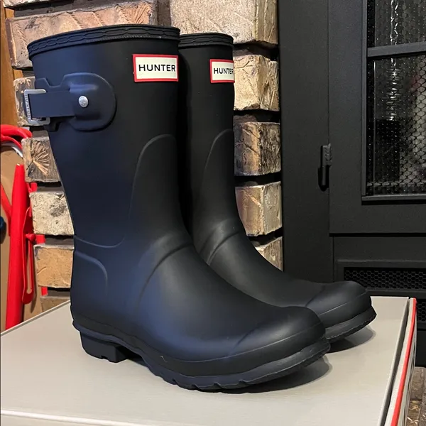 Hunter Women’s Original Short Black Rain Boots NEW Size 7‎ - Image 2
