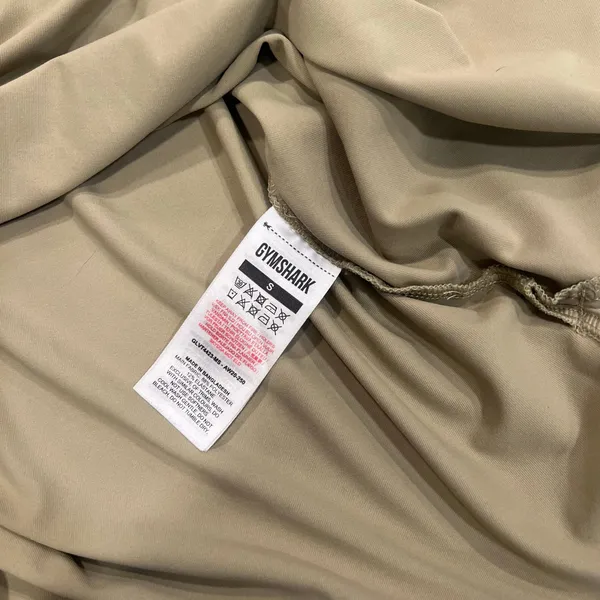 Gymshark tan/beige tank top women small - Image 4