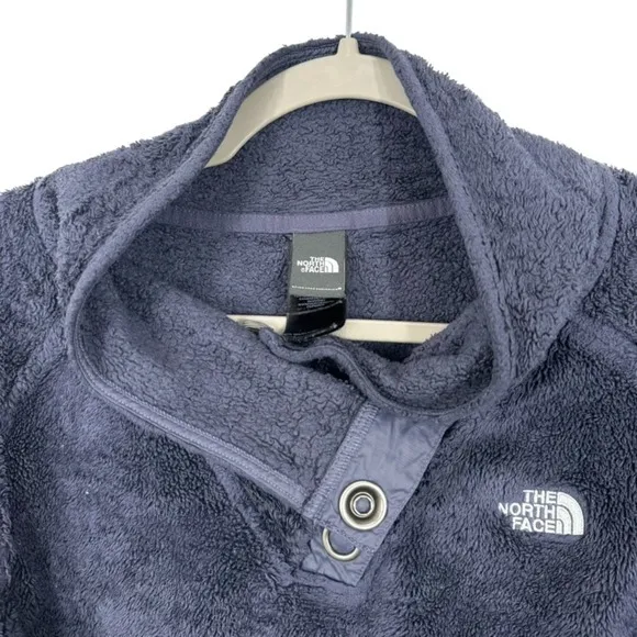The North Face Osito Snap Neck Fleece Pullover Jacket‎ Blue Purple Womens Medium - Image 5